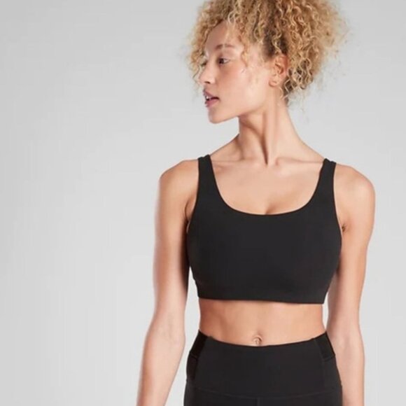 Athleta Exhale Sports Bra in Black Size XS - Picture 2 of 5